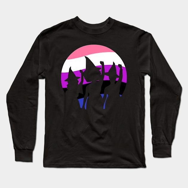 Witches Vote- Gender Fluid Pride! Long Sleeve T-Shirt by WitchesVote